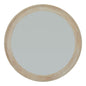Washed Wood Round Framed Large Mirror by Hill Interiors