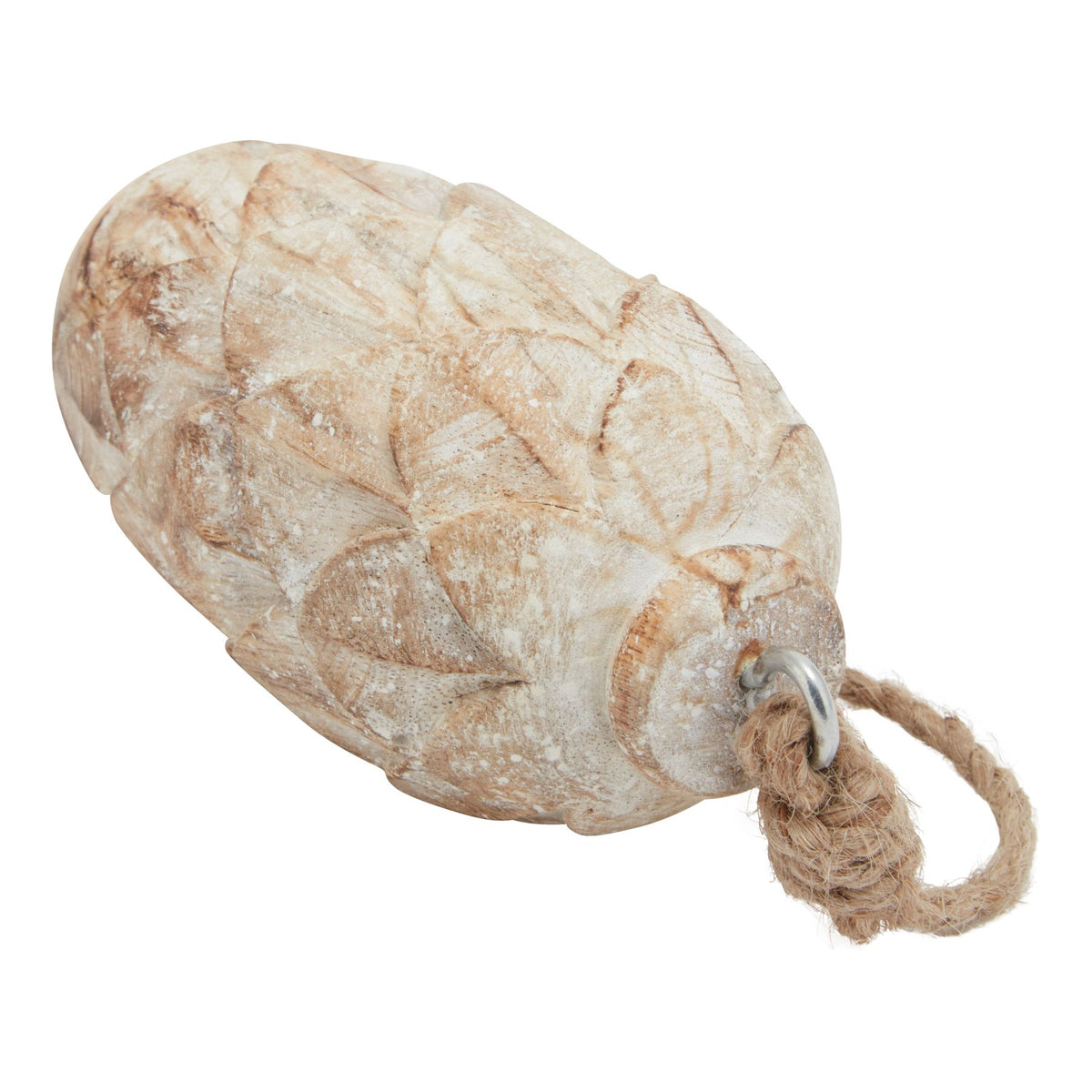 Antique White Wash Pine Cone Bauble by Hill Interiors - image 2