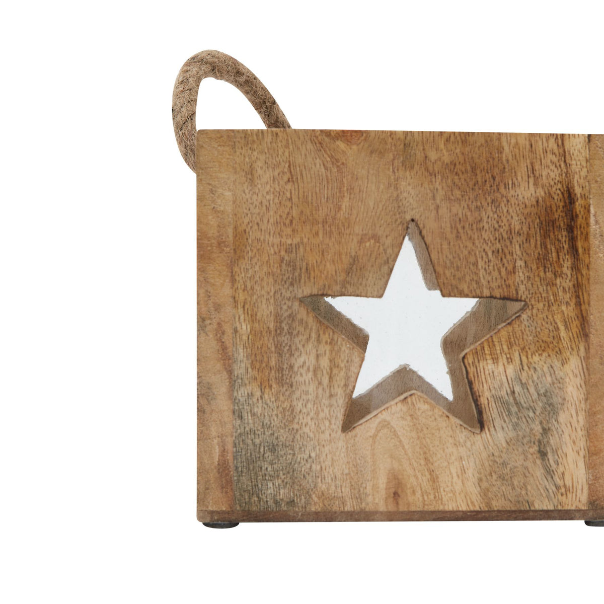 Natural Wooden Star Tealight Candle Holder by Hill Interiors - image 3