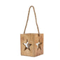 Natural Wooden Large Star Tealight Candle Holder by Hill Interiors