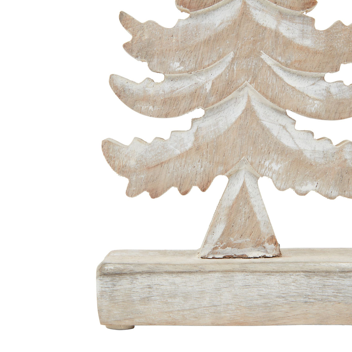 White Wash Collection Wooden Tiered Tree Decoration by Hill Interiors - image 3