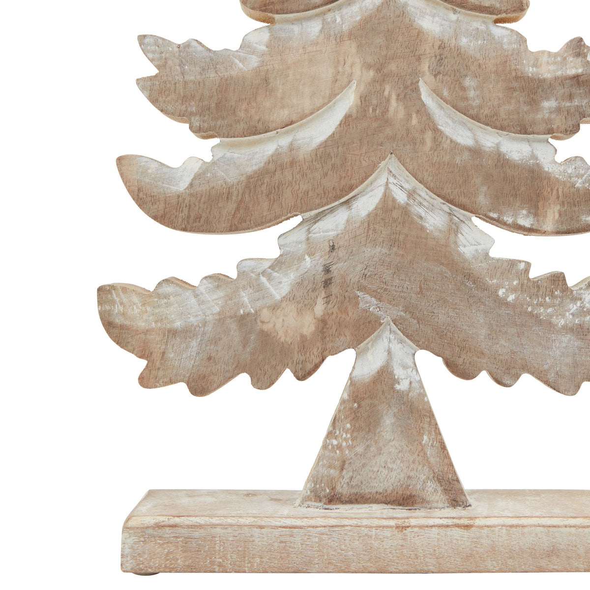 White Wash Collection Wooden Large Tiered Tree Decoration by Hill Interiors - image 3