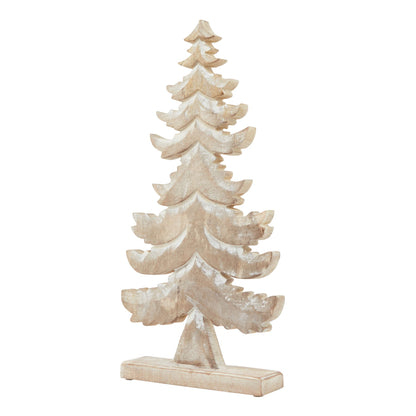 White Wash Collection Wooden Large Tiered Tree Decoration by Hill Interiors