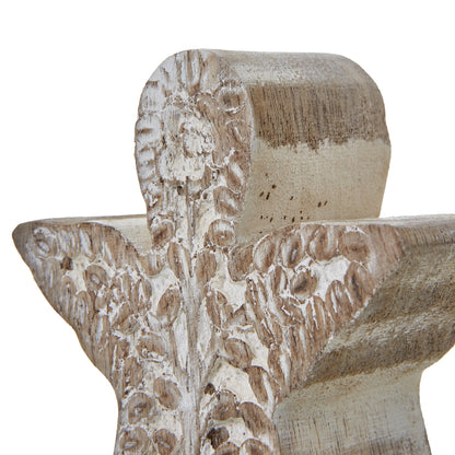 White Wash Collection Patterned Angel Decoration by Hill Interiors - image 2