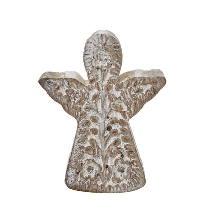 White Wash Collection Patterned Angel Decoration by Hill Interiors - image 3