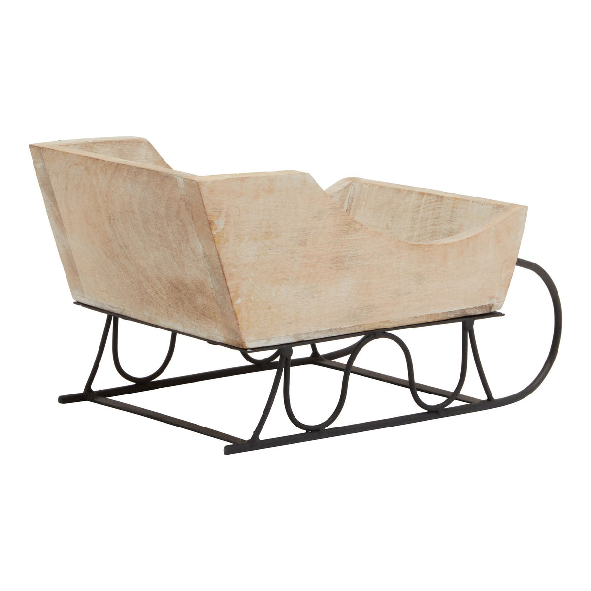 White Wash Collection Wooden Decorative Sleigh by Hill Interiors - image 2