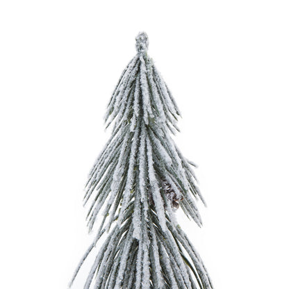 Small Snowy Tree In Wood Log by Hill Interiors - image 2
