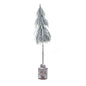 Small Snowy Tree In Wood Log by Hill Interiors