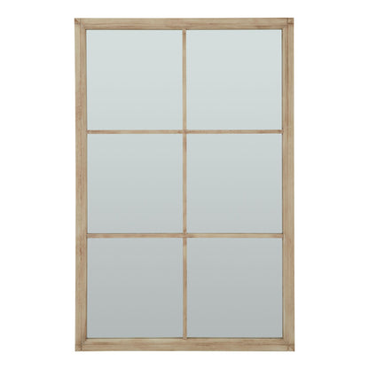 Washed Wood XL Window Mirror by Hill Interiors
