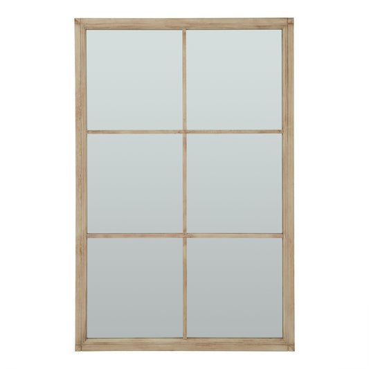 Washed Wood XL Window Mirror by Hill Interiors