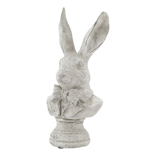 Stone Effect Tuxedo Hare Ornament by Hill Interiors