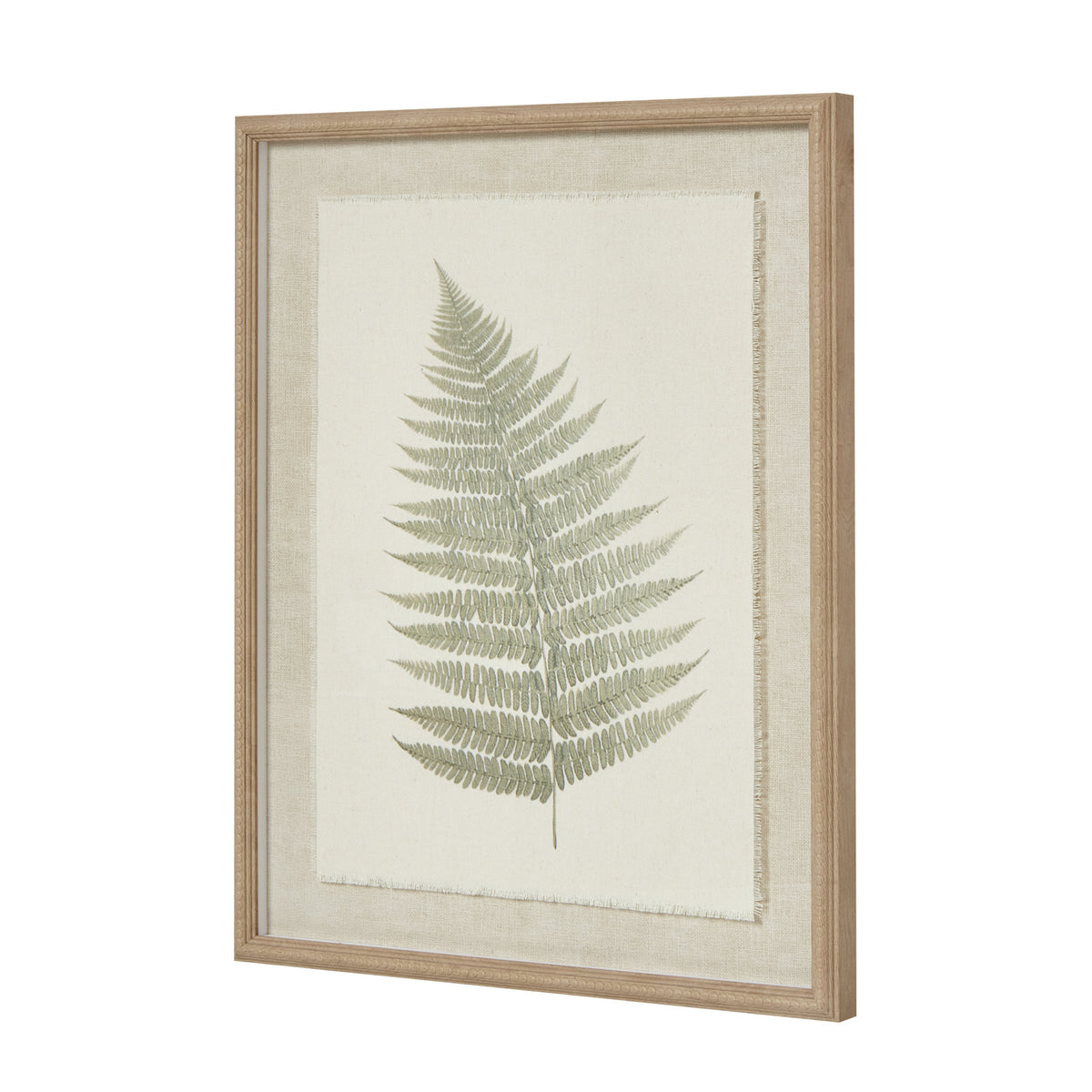 Bracken Art On Texture-Torn Paper With Beaded Frame by SEDERVA - image 3