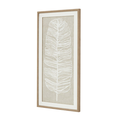 Large Plume White Feather Art Mounted In Beaded Frame by Hill Interiors - image 3