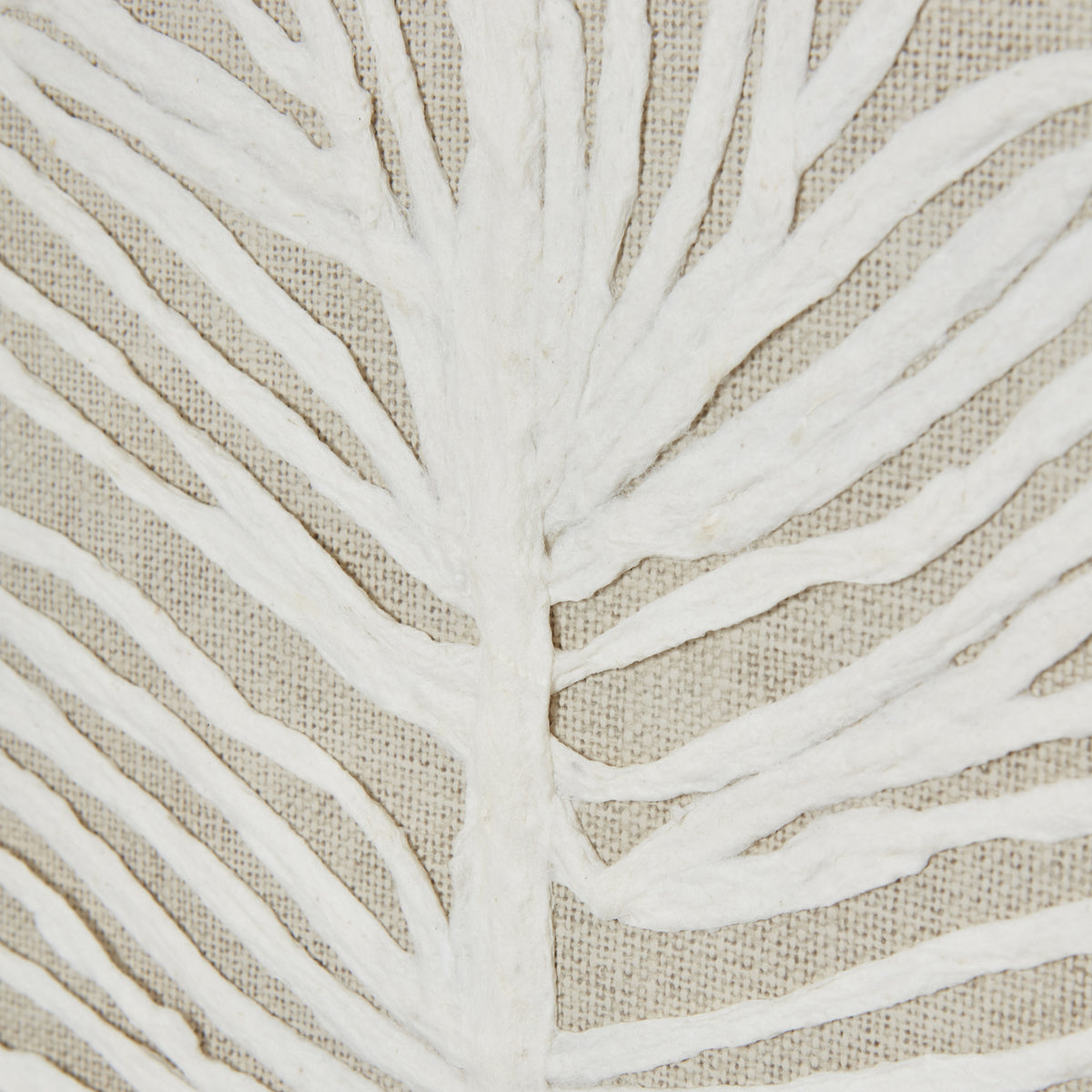 Large Plume White Feather Art Mounted In Beaded Frame by Hill Interiors - image 4