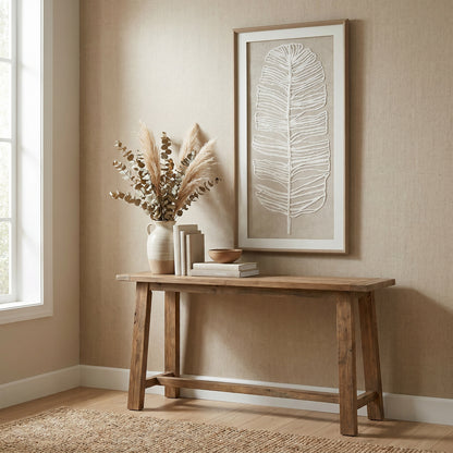 Large Plume White Feather Art Mounted In Beaded Frame by Hill Interiors
