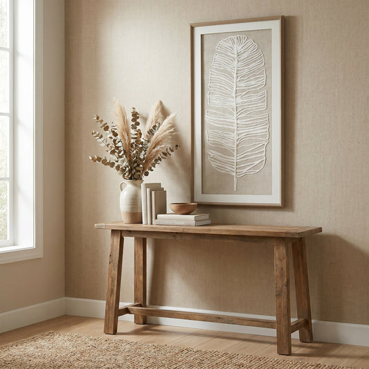 Large Plume White Feather Art Mounted In Beaded Frame by Hill Interiors