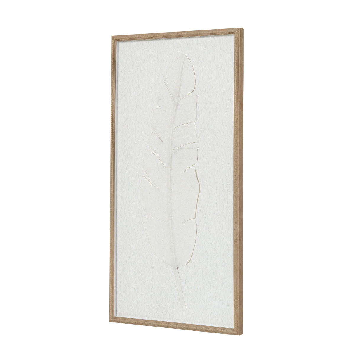 Large Quill White Feather Art Mounted In Beaded Frame by Hill Interiors - image 3