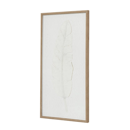 Large Quill White Feather Art Mounted In Beaded Frame by Hill Interiors - image 3