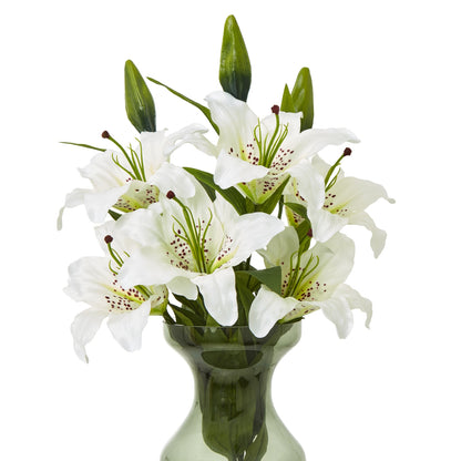 White Madonna Lily Spray by Hill Interiors - image 3