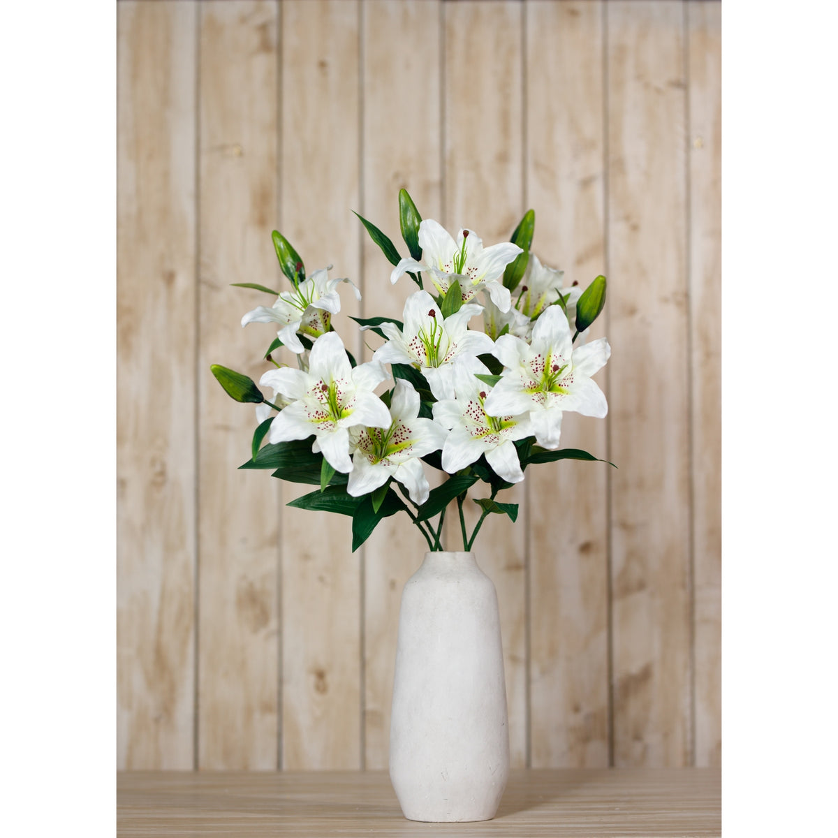 White Madonna Lily Spray by Hill Interiors - image 4