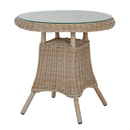 Amalfi Collection Outdoor Bistro Table With Wood Top by Hill Interiors - image 3