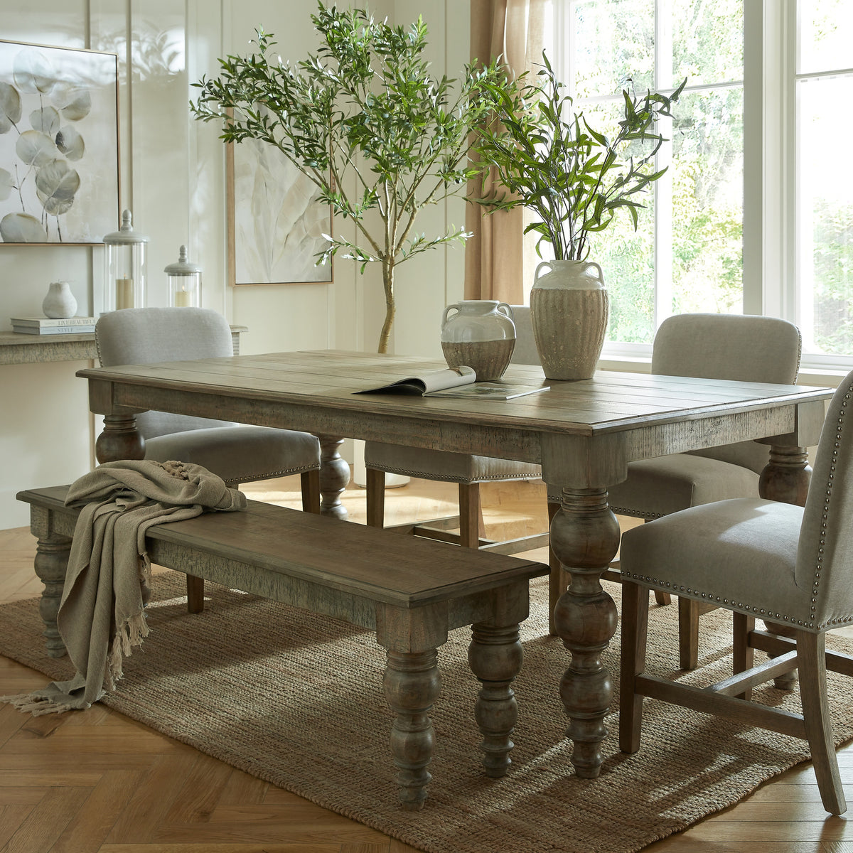 The Rutland Collection Rectangular Bench by Hill Interiors