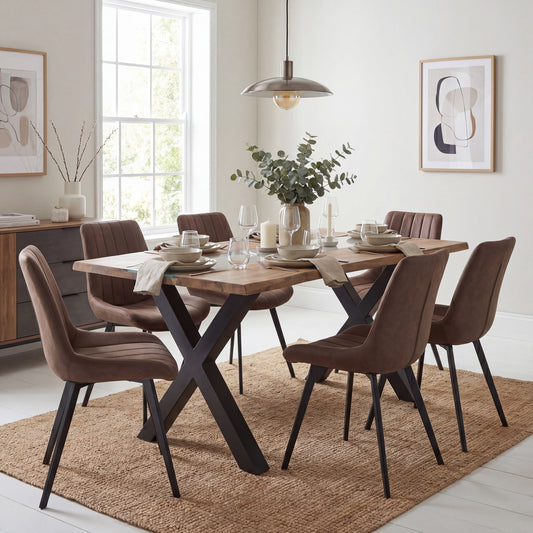 Live Edge Collection Light Acacia River Dining Table by Hill Interiors