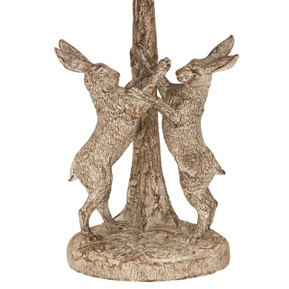 Stonewashed Marching Hares Lamp With Linen Shade by Hill Interiors - image 2