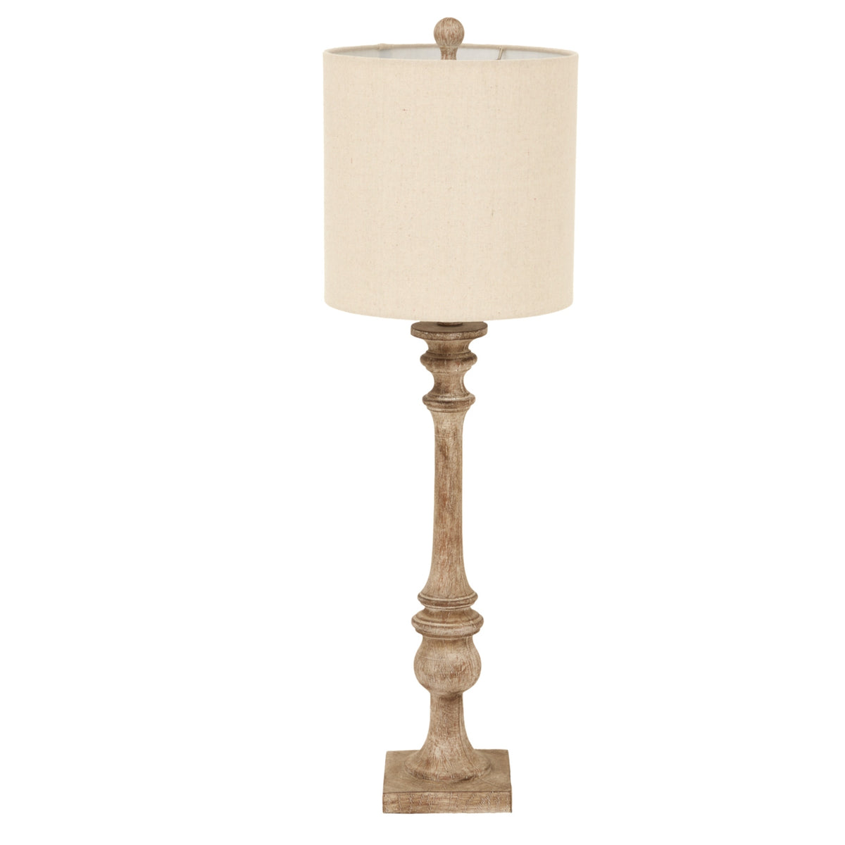 Pallido Candlestick Table Lamp With Linen Shade by Hill Interiors - image 2