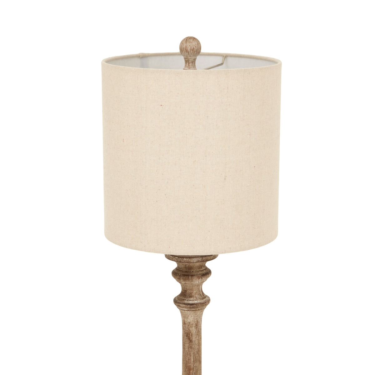 Pallido Candlestick Table Lamp With Linen Shade by Hill Interiors - image 3