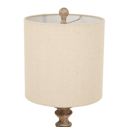 Pallido Candlestick Table Lamp With Linen Shade by Hill Interiors - image 4