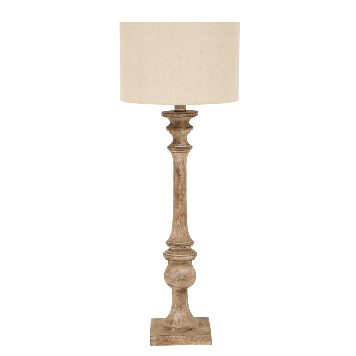 Pallido Candlestick Table Lamp With Linen Shade by Hill Interiors - image 5