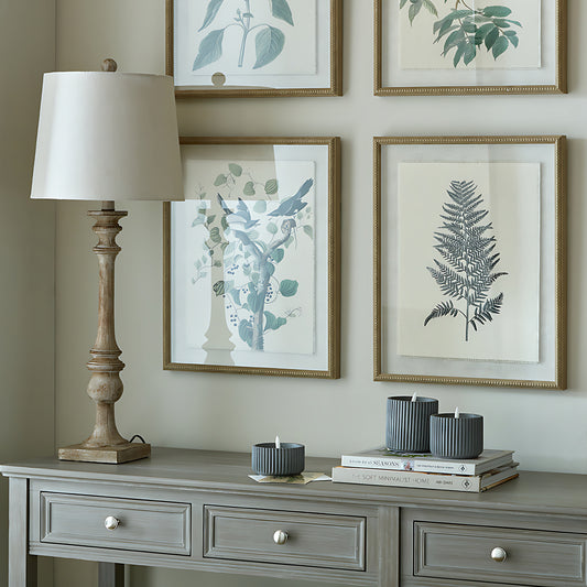 Pallido Candlestick Table Lamp With Linen Shade by Hill Interiors