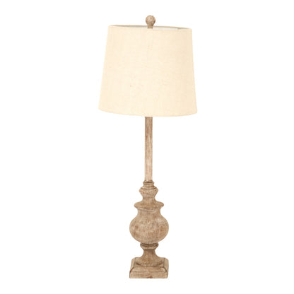 Chiaro Candlestick Table Lamp With Linen Shade by Hill Interiors