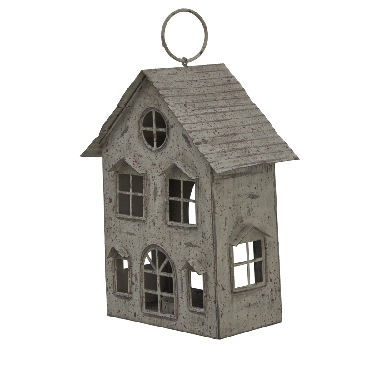 Rustic Metal Hanging House With Tealight Holder by Hill Interiors - image 2