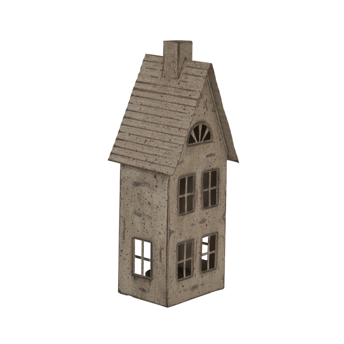Tall Rustic Metal House With Tealight Holder by Hill Interiors - image 2