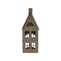 Tall Rustic Metal House With Tealight Holder by Hill Interiors