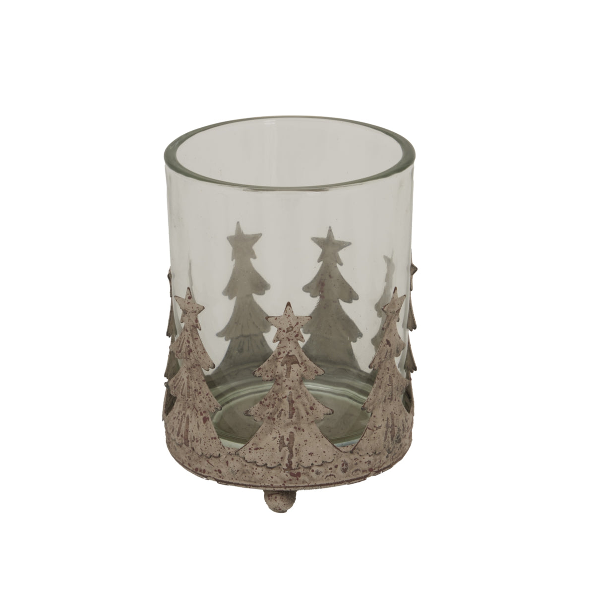 Large Rustic Glass Candle Holder by Hill Interiors - image 2