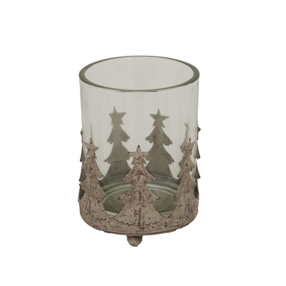 Large Rustic Glass Candle Holder by Hill Interiors - image 2