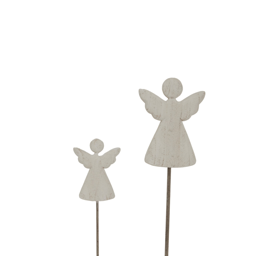 Whitewashed Rustic Angel On Stand by Hill Interiors - image 5