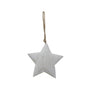 Whitewashed Rustic Hanging Star by Hill Interiors