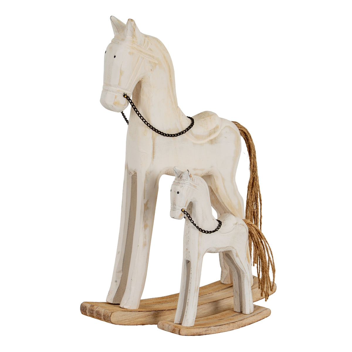 Whitewashed Rustic Rocking Horse by Hill Interiors - image 4