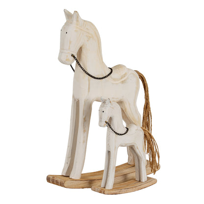 Whitewashed Rustic Rocking Horse by Hill Interiors - image 4