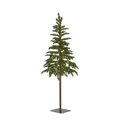 Medium Green Woodland Pre-Lit 200 Led Christmas Tree by Hill Interiors - image 2