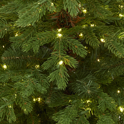 Green Forest Fir Pre-Lit Led 300L Christmas Tree In Pot by Hill Interiors - image 3