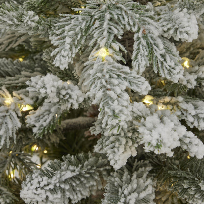 Snowy Forest Fir Pre-Lit Led 300L Christmas Tree In Pot by Hill Interiors - image 3