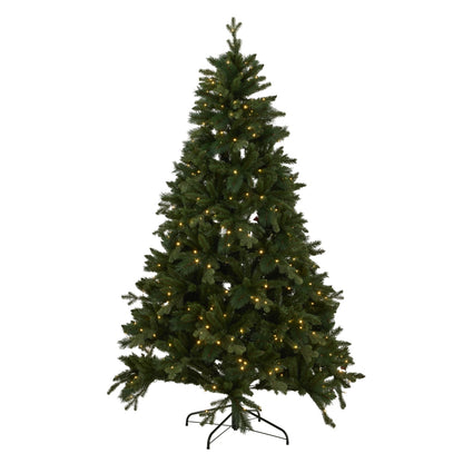 Green Forest Fir Pre-Lit 400L Led Christmas Tree by Hill Interiors