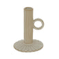 Alora Ceramic Taper Candle Holder With Handle by Hill Interiors