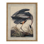 Flora & Fauna Collection Heron On Linen In Beaded Frame by SEDERVA