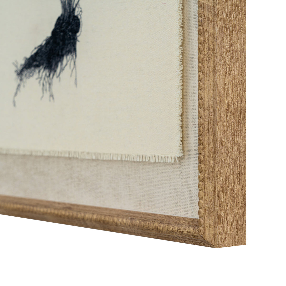 Flora & Fauna Collection Spleenwort On Linen In Beaded Frame by Hill Interiors - image 2